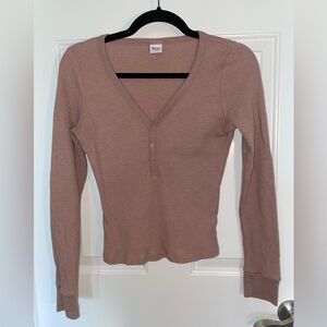 Aritzia TNA Waffle Longsleeve